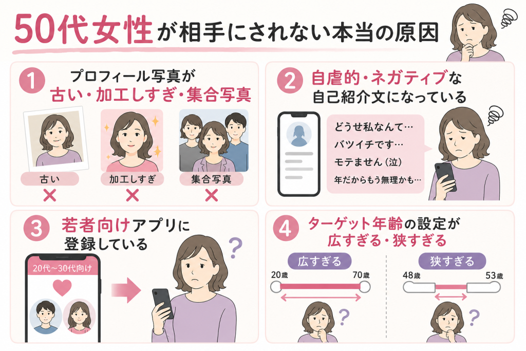 50代女性が相手にされない本当の原因 図解