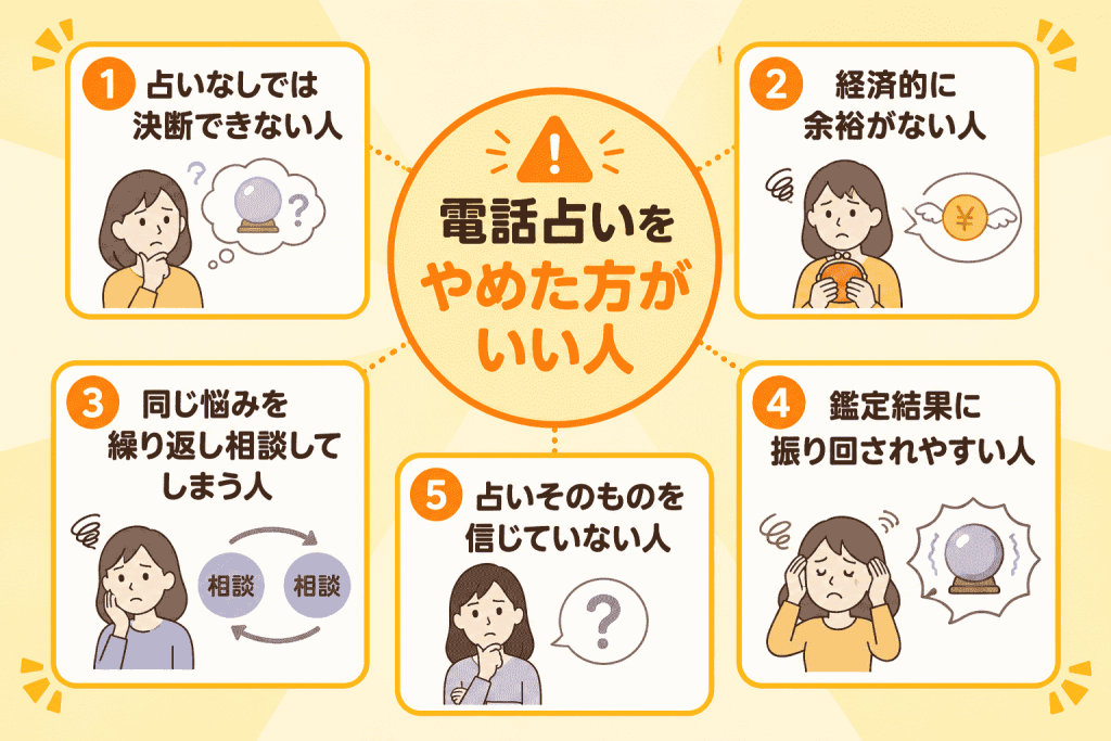 電話占いをやめた方がいい人の特徴